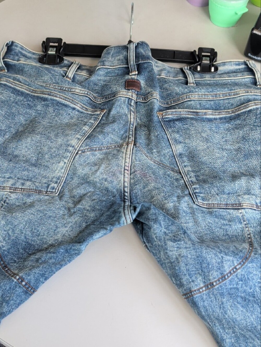 G-Star Raw 5620 3D Skinny  Men's Blue Jeans SZ 38 X 34" Grunge Streetwear - Picture 8 of 13